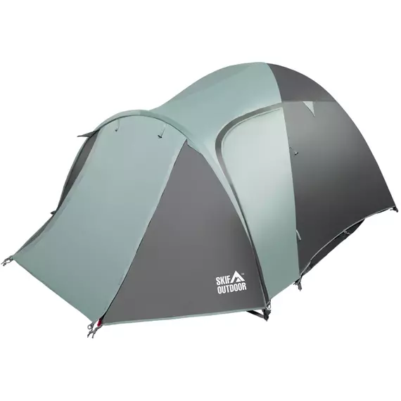 Skif Outdoor Bakota – 3-місний намет з тамбуром / 120+210x210x130 см / Колір: зелений, фото , изображение 3