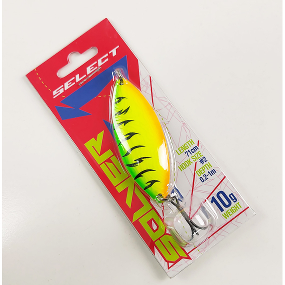 Блешня Select Solver 10.0g 71mm #10, Вага блешні: 10г, Колір блешні: 10, фото , изображение 5