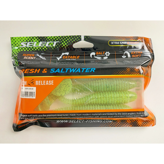 Силікон Select Fatfish 5.8" col.072 (4 шт/пак), Довжина силікону: 5.8" (14.73 см), Колір силікону: 072, фото , изображение 10