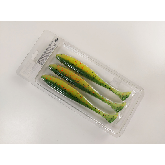 Силікон Keitech Easy Shiner 6.5" (3 шт/упак), колір:ea#05 hot fire tiger, Довжина силікону: 6.5" (16.5 см), Колір силікону: EA#05 Hot Fire Tiger, фото , изображение 9