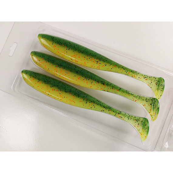 Силікон Keitech Easy Shiner 6.5" (3 шт/упак), колір:ea#05 hot fire tiger, Довжина силікону: 6.5" (16.5 см), Колір силікону: EA#05 Hot Fire Tiger, фото , изображение 11