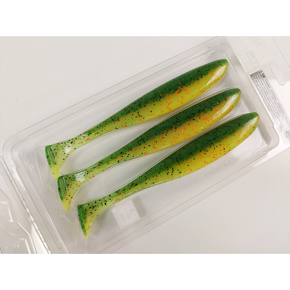 Силікон Keitech Easy Shiner 6.5" (3 шт/упак), колір:ea#05 hot fire tiger, Довжина силікону: 6.5" (16.5 см), Колір силікону: EA#05 Hot Fire Tiger, фото , изображение 12