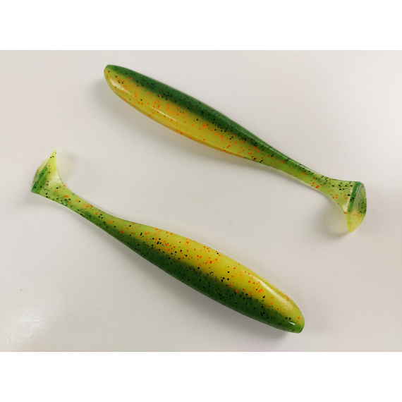 Силікон Keitech Easy Shiner 6.5" (3 шт/упак), колір:ea#05 hot fire tiger, Довжина силікону: 6.5" (16.5 см), Колір силікону: EA#05 Hot Fire Tiger, фото , изображение 4