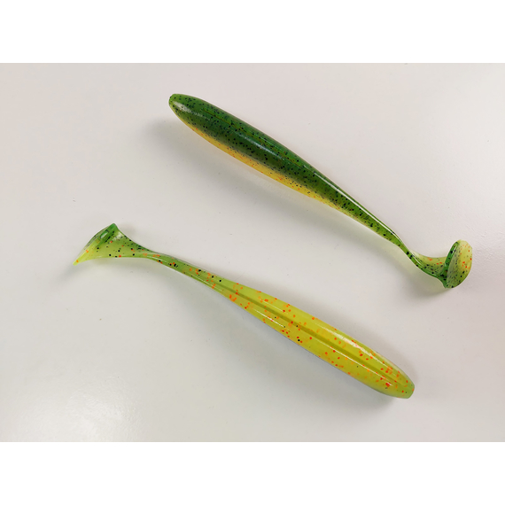 Силікон Keitech Easy Shiner 6.5" (3 шт/упак), колір:ea#05 hot fire tiger, Довжина силікону: 6.5" (16.5 см), Колір силікону: EA#05 Hot Fire Tiger, фото , изображение 5