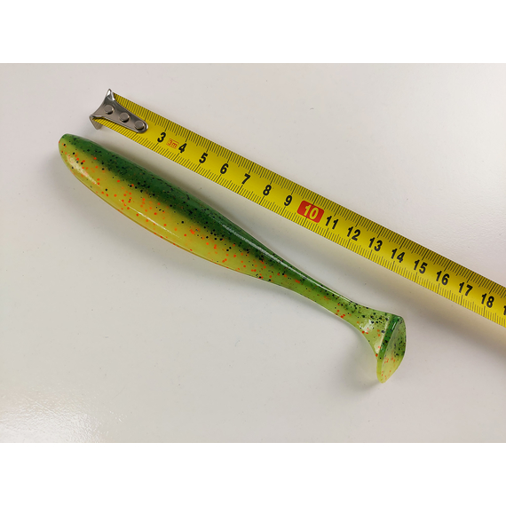 Силікон Keitech Easy Shiner 6.5" (3 шт/упак), колір:ea#05 hot fire tiger, Довжина силікону: 6.5" (16.5 см), Колір силікону: EA#05 Hot Fire Tiger, фото , изображение 7