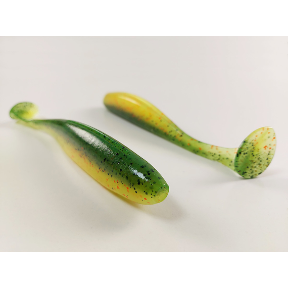 Силікон Keitech Easy Shiner 6.5" (3 шт/упак), колір:ea#05 hot fire tiger, Довжина силікону: 6.5" (16.5 см), Колір силікону: EA#05 Hot Fire Tiger, фото , изображение 6