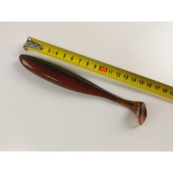 Силікон Keitech Easy Shiner 6.5" (3 шт/упак), колір:404 red crawdad, Довжина силікону: 6.5" (16.5 см), Колір силікону: 404 Red Crawdad, фото , изображение 8