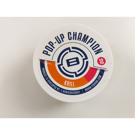 Бойли Brain Champion Pop-Up Krill (креветка) 12mm 34g, фото , изображение 6