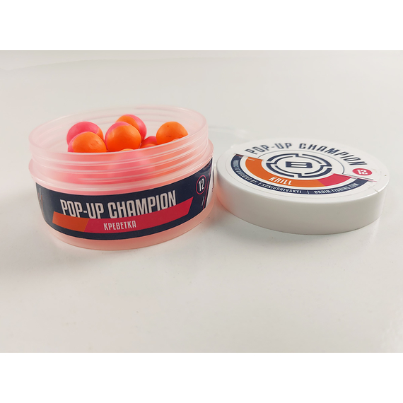 Бойли Brain Champion Pop-Up Krill (креветка) 12mm 34g, фото , изображение 3