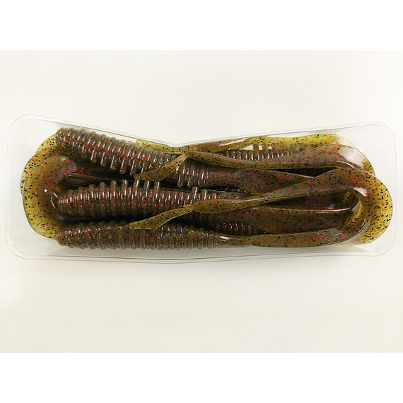 Силікон Keitech Mad Wag 7" (6 шт/упак), колір:208 watermelon pp. red, Довжина силікону: 7" (17.8 см), Колір силікону: 208 Watermelon PP. Red, фото , изображение 7