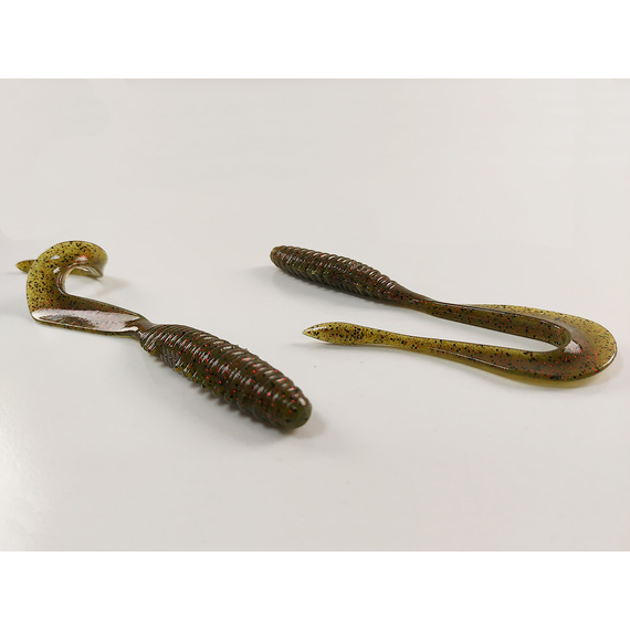 Силікон Keitech Mad Wag 7" (6 шт/упак), колір:208 watermelon pp. red, Довжина силікону: 7" (17.8 см), Колір силікону: 208 Watermelon PP. Red, фото , изображение 6