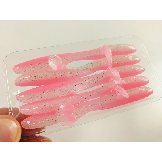 Силікон Keitech Easy Shiner 3" (10 шт/упак), колір:ea#10 pink silver glow, Довжина силікону: 3" (7.6 см), Колір силікону: EA#10 Pink Silver Glow, фото , изображение 8