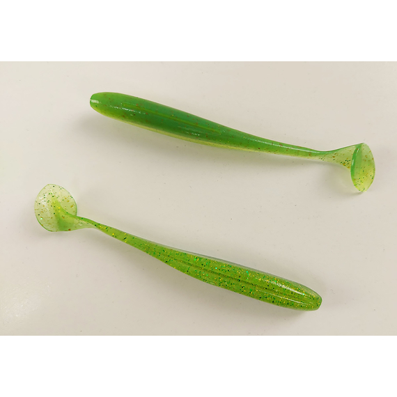 Силікон Keitech Easy Shiner 4.5" (6 шт/упак), колір:424 lime chartreuse, Довжина силікону: 4.5" (11.4 см), Колір силікону: 424 Lime Chartreuse, фото , изображение 5