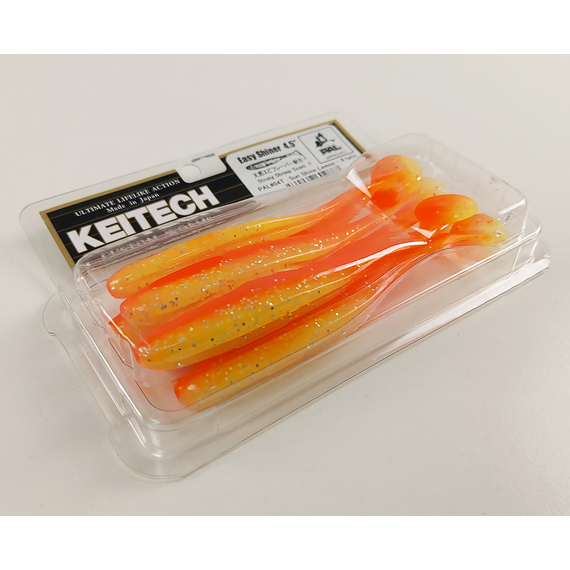 Силікон Keitech Easy Shiner 4.5" (6 шт/упак), колір:pal#04 sun shine lemon, Довжина силікону: 4.5" (11.4 см), Колір силікону: PAL#04 Sun Shine Lemon, фото , изображение 10