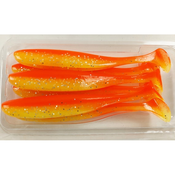 Силікон Keitech Easy Shiner 4.5" (6 шт/упак), колір:pal#04 sun shine lemon, Довжина силікону: 4.5" (11.4 см), Колір силікону: PAL#04 Sun Shine Lemon, фото , изображение 8