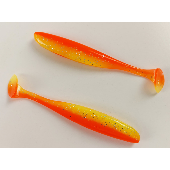 Силікон Keitech Easy Shiner 4.5" (6 шт/упак), колір:pal#04 sun shine lemon, Довжина силікону: 4.5" (11.4 см), Колір силікону: PAL#04 Sun Shine Lemon, фото , изображение 5