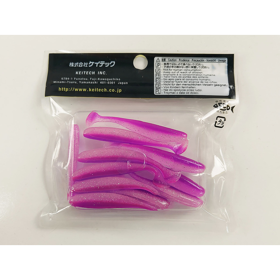 Силікон Keitech Easy Shiner 2" (12 шт/упак), колір:pal#14 glamorous pink, Довжина силікону: 2" (5.1 см), Колір силікону: PAL#14 Glamorous Pink, фото , изображение 11