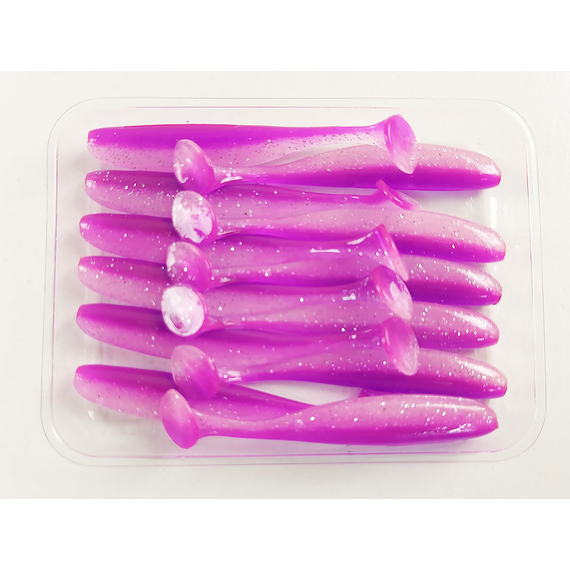 Силікон Keitech Easy Shiner 2" (12 шт/упак), колір:pal#14 glamorous pink, Довжина силікону: 2" (5.1 см), Колір силікону: PAL#14 Glamorous Pink, фото , изображение 7