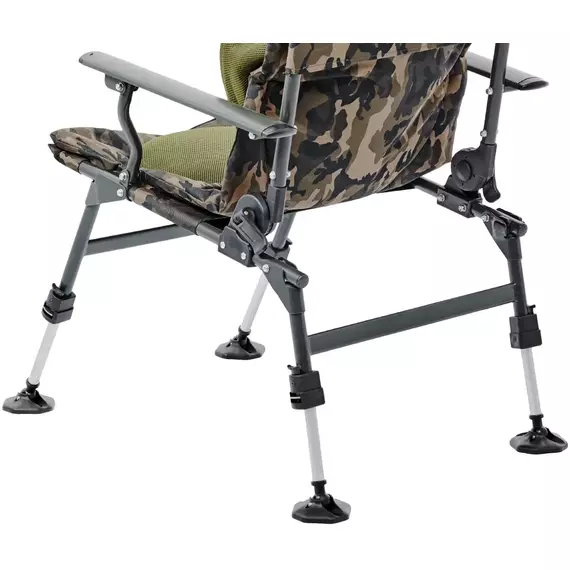 Розкладне крісло з ортопедичною вставкою Brain Recliner Armchair Comfort HYC032AL-LO-FA. Крісло рибальське коропове з підлокітниками та регульованими ніжками, Модель крісла: Recliner Armchair Comfort HYC032AL-LO-FA, фото , изображение 3