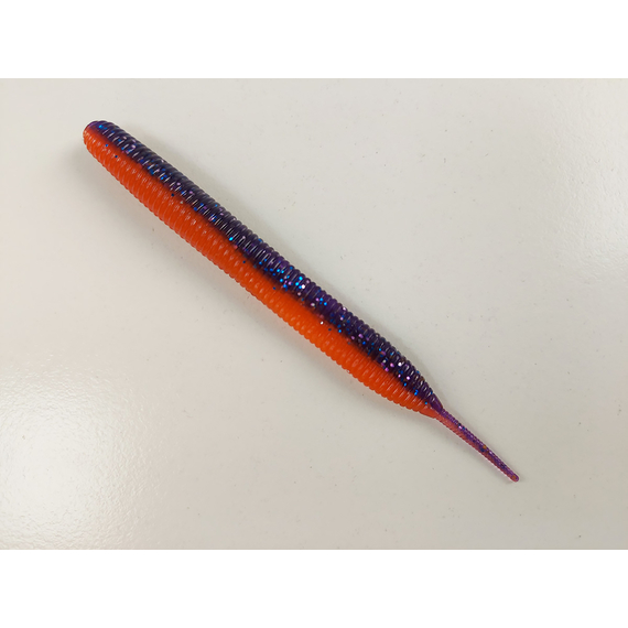 Силикон Keitech Sexy Impact 3.8" (10 шт/упак) ц:pal#09 violet fire, Длина силикона: 3.8" (9.7 см), Расцветка силикона: PAL#09 Violet Fire, фото , изображение 3