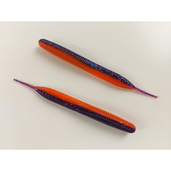 Силикон Keitech Sexy Impact 3.8" (10 шт/упак) ц:pal#09 violet fire, Длина силикона: 3.8" (9.7 см), Расцветка силикона: PAL#09 Violet Fire, фото , изображение 4