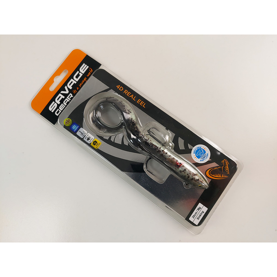 Силікон Savage Gear 4D Real Eel 200mm 38.0g Black/Green/Pearl PHP (поштучно), Довжина силікону: 200mm, Колір силікону: Black/Green/Pearl PHP, фото , изображение 3