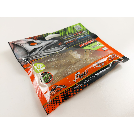 Силикон Select Kraken 3" col.214 (5 шт/упак), Длина силикона: 3" (7.62 см), Расцветка силикона: 214, фото , изображение 7