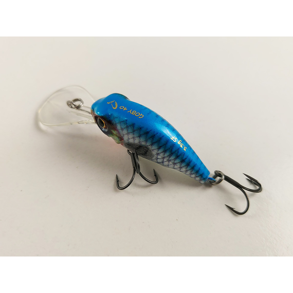 Воблер Savage Gear 3D Goby Crank Bait 40F 40mm 3.5g Blue/Silver, Розмір/Вага: 40мм/3.5г, Колір воблера: Blue Silver, фото , изображение 3
