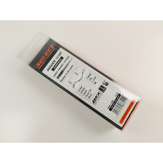 Воблер Select Insider 110SP 110mm 17.0g #24 (1.0-1.5m), Размер/Вес: 110mm/17g, Цвет воблера: col.24, фото , изображение 9