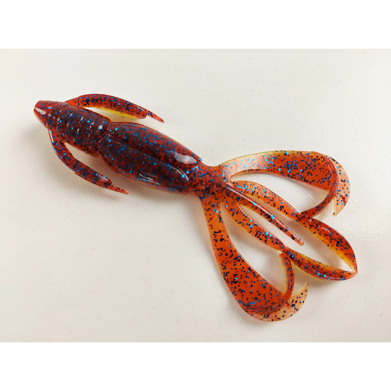 Силикон Keitech Crazy Flapper 3.6" (7 шт/уп), цвет: ea#15 grape chart red flk, Длина силикона: 3.6" (9.1 см), Расцветка силикона: ea#15 grape chart red flk, фото , изображение 2