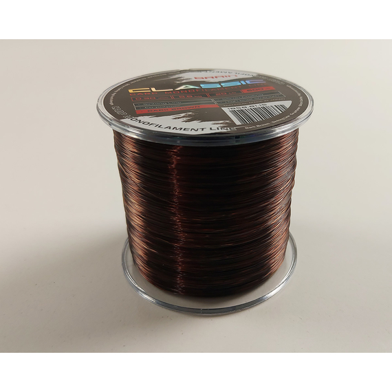 Жилка Brain Classic Carp Line 600m 0,30mm 8,8kg 20lb Dark brown, Діаметр: 0.30, Розмотування: 600, Колір: Dark brown, фото , изображение 6