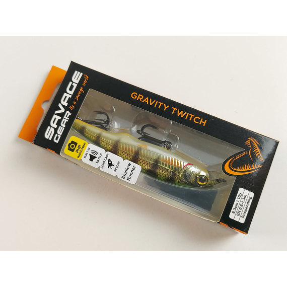 Воблер Savage Gear Gravity Twitch 83SP SR 83mm 10.0g Perch, Розмір/Вага: 83мм/10г, Колір воблера: Perch, фото , изображение 9