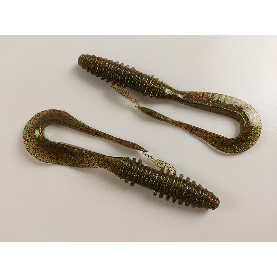 Силикон Keitech Mad Wag 7" (6 шт/упак) ц:211 camouflage, Длина силикона: 7" (17.8 см), Расцветка силикона: 211 Camouflage, фото , изображение 3