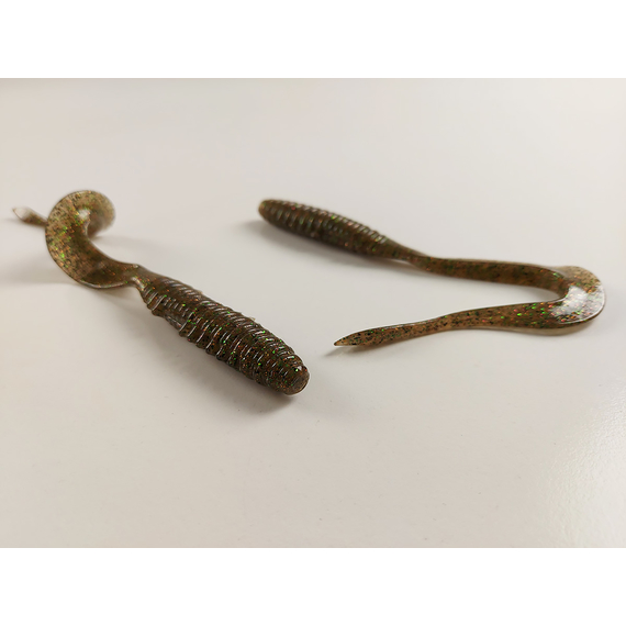 Силикон Keitech Mad Wag 7" (6 шт/упак) ц:211 camouflage, Длина силикона: 7" (17.8 см), Расцветка силикона: 211 Camouflage, фото , изображение 6