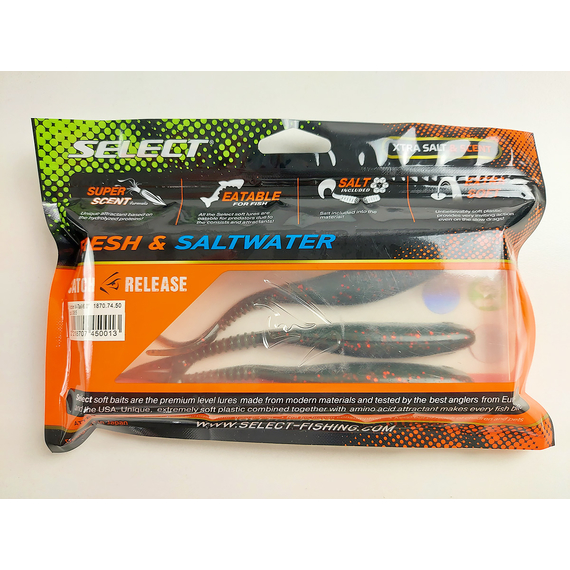 Силікон Select Victim V-Tail 6" #085 (3 шт / уп), Довжина силікону: 6.0" (15.24 см), Колір силікону: 085, фото , изображение 12
