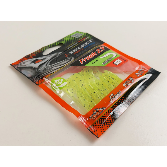 Силікон Select Freek 2.3" #072 (8 шт / уп), Длина силикона: 2.3" (4.3 см), Расцветка силикона: 072, фото , изображение 9