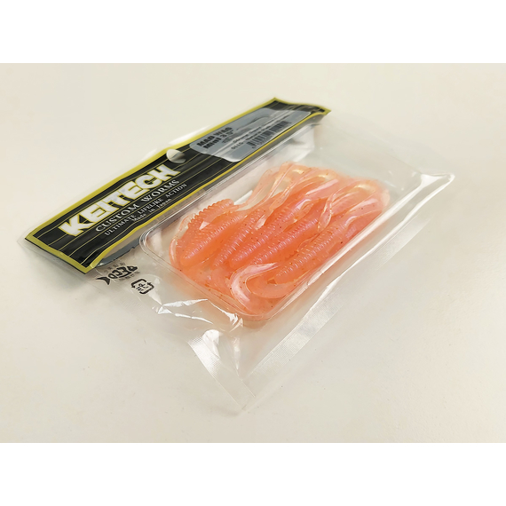 Силікон Keitech Mad Wag Mini 3.5" (10 шт/упак), колір:011 natural pink, Довжина силікону: 3.5" (8.9 см), Колір силікону: 011 Natural Pink, фото , изображение 10