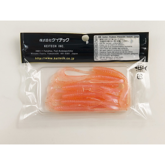 Силікон Keitech Mad Wag Mini 3.5" (10 шт/упак), колір:011 natural pink, Довжина силікону: 3.5" (8.9 см), Колір силікону: 011 Natural Pink, фото , изображение 12