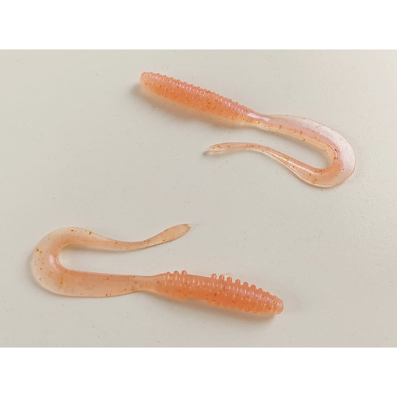 Силікон Keitech Mad Wag Mini 3.5" (10 шт/упак), колір:011 natural pink, Довжина силікону: 3.5" (8.9 см), Колір силікону: 011 Natural Pink, фото , изображение 5