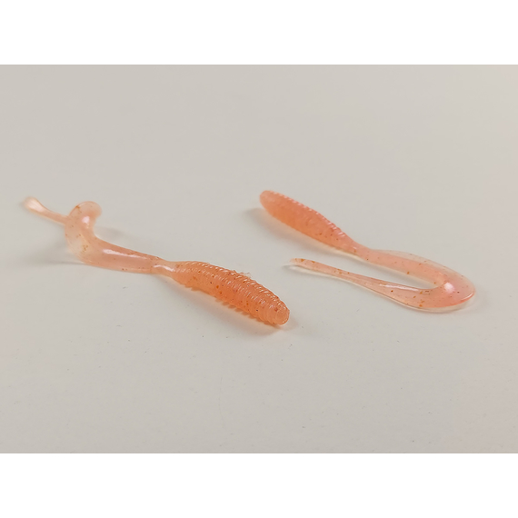 Силікон Keitech Mad Wag Mini 3.5" (10 шт/упак), колір:011 natural pink, Довжина силікону: 3.5" (8.9 см), Колір силікону: 011 Natural Pink, фото , изображение 7