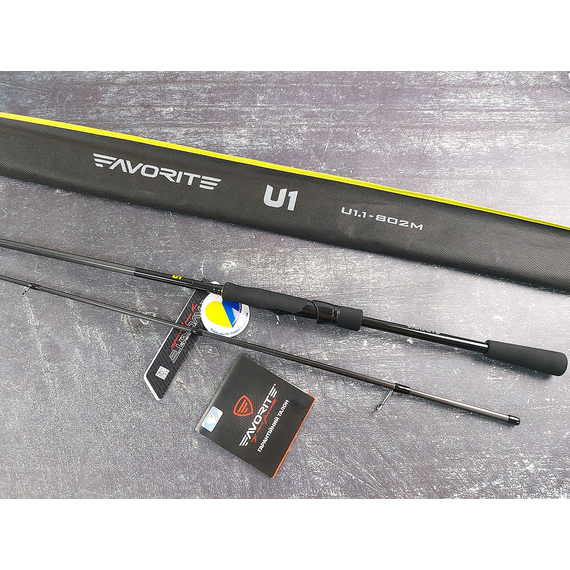Спінінг Favorite U1 802M 2.44m 5-25g Fast, Модель: 2.44m 5-25g, фото , изображение 6