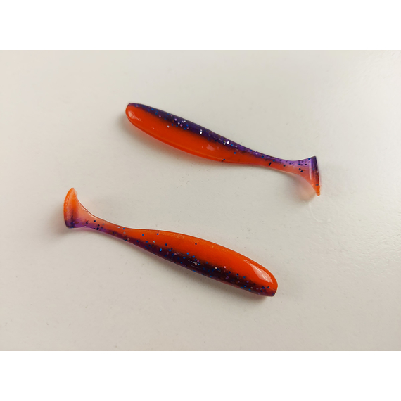 Силікон Keitech Easy Shiner 2" (12 шт/упак), колір:pal#09 violet fire, Довжина силікону: 2" (5.1 см), Колір силікону: PAL#09 Violet Fire, фото , изображение 4