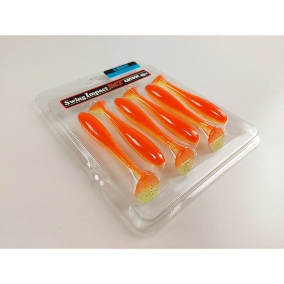 Силікон Keitech Swing Impact FAT 3.8" (6 шт/упак), колір:pal#04 sun shine lemon, Довжина силікону: 3.8" (9.7 см), Колір силікону: PAL#04 Sun Shine Lemon, фото , изображение 7