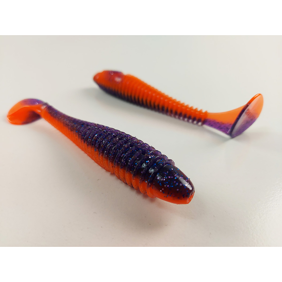 Силікон Keitech Swing Impact FAT 4.8" (5 шт/уп), колір:pal#09 violet fire, Довжина силікону: 4.8" (12.2 см), Колір силікону: PAL#09 Violet Fire, фото , изображение 6