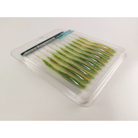 Силикон Keitech Sexy Impact 3.8" (10 шт/упак) ц:ea#05 hot fire tiger, Длина силикона: 3.8" (9.7 см), Расцветка силикона: EA#05 Hot Fire Tiger, фото , изображение 7