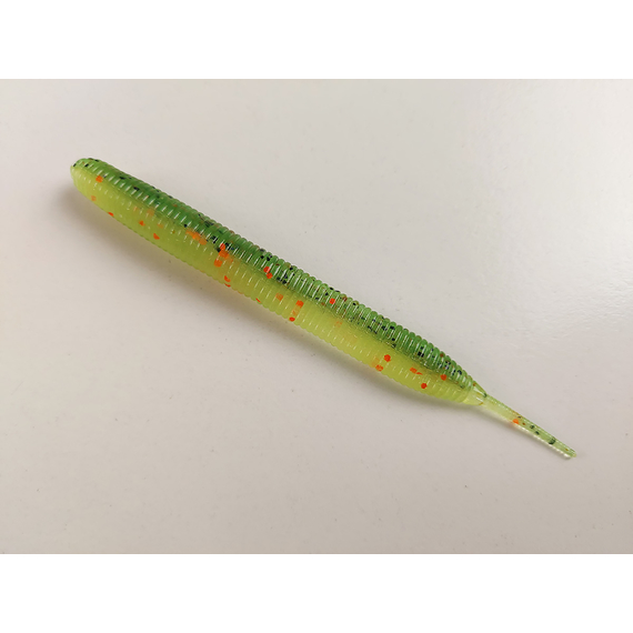 Силикон Keitech Sexy Impact 3.8" (10 шт/упак) ц:ea#05 hot fire tiger, Длина силикона: 3.8" (9.7 см), Расцветка силикона: EA#05 Hot Fire Tiger, фото , изображение 3