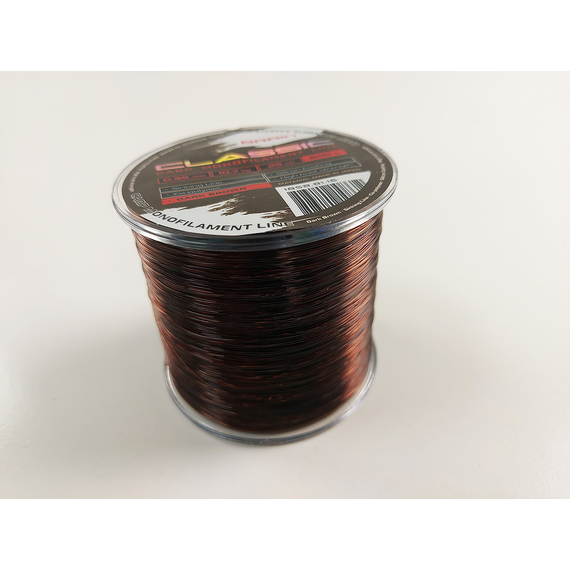 Жилка Brain Classic Carp Line 600m 0,35mm 10,7kg 25lb Dark brown, Діаметр: 0.35, Розмотування: 600, Колір: Dark brown, фото , изображение 7