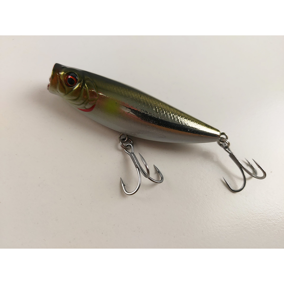Воблер Savage Gear 3D Minnow Pop Walker F 66mm 8.0g Mirror Ayu, Размер/Вес: 66мм/8г, Цвет воблера: Mirror Ayu, фото , изображение 3