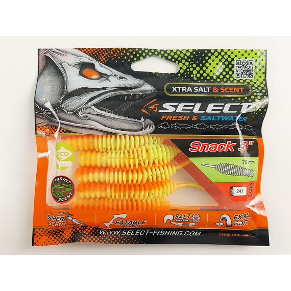 Силікон Select Snack 3" #247 (5 шт / уп), Довжина силікону: 3" (7.8 см), Колір силікону: 247, фото , изображение 9
