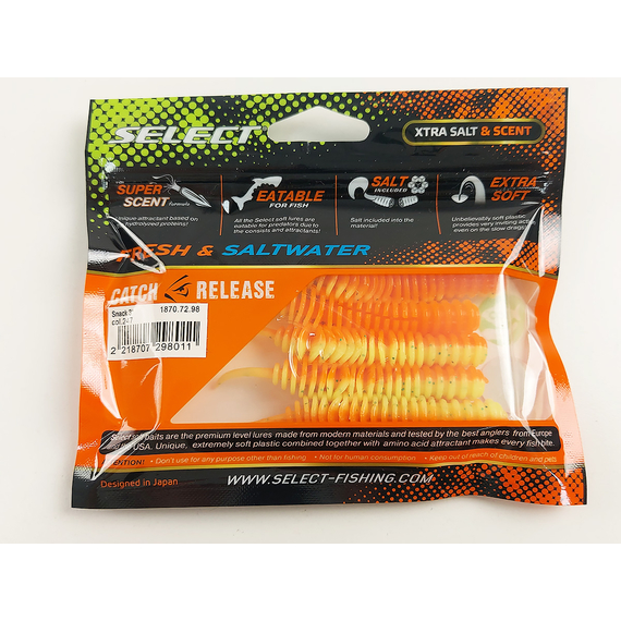 Силікон Select Snack 3" #247 (5 шт / уп), Довжина силікону: 3" (7.8 см), Колір силікону: 247, фото , изображение 10